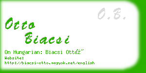 otto biacsi business card